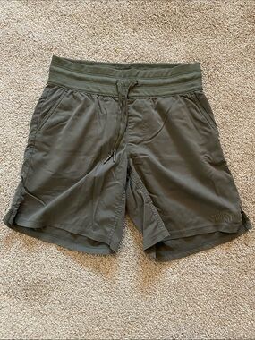 The North Face Olive Athletic Drawstring Shorts